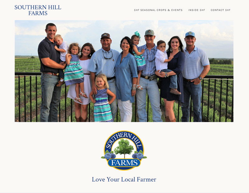 Southern Hill Farms website redesign